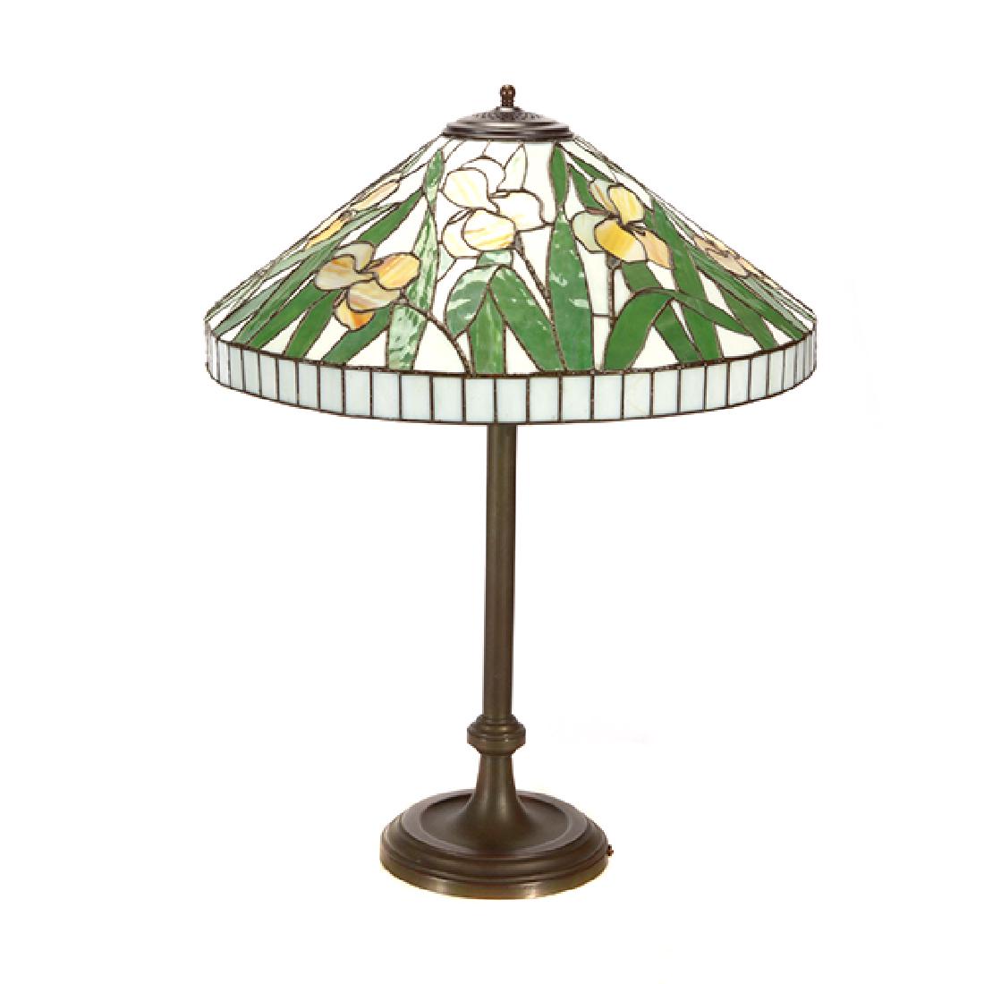 American Daffodil Leaded Glass Table Lamp (1 of 6)