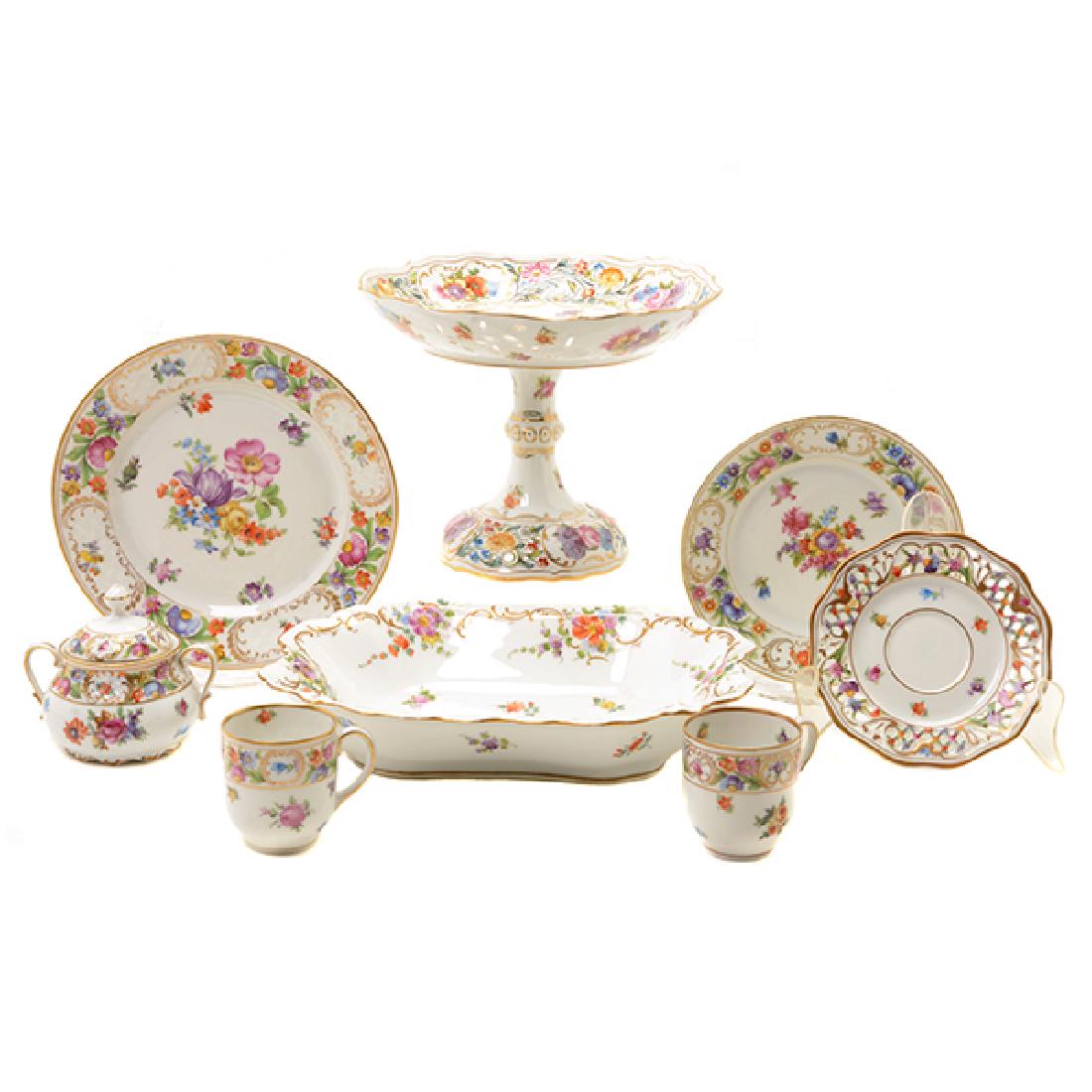 Schumann Dresden Floral Decorated Porcelain Dessert (1 of 10)