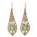 Pair of Victorian Emerald, Diamond, Silver-Topped, 14k