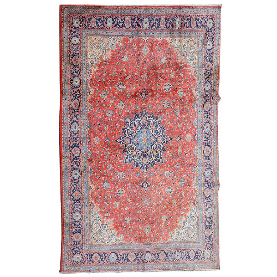 Kashan Carpet: 8 feet 10 inches x 14 feet 1 inch (1 of 4)
