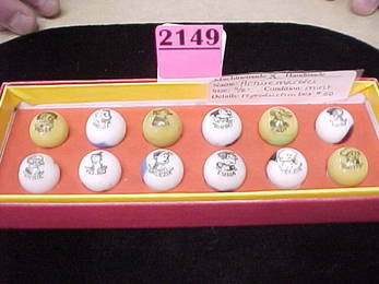 2149: Twelve 5/8" Machinemade Picture Marbles