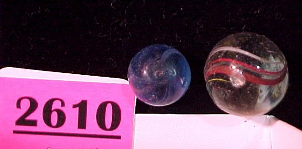 Two German Swirl Marbles