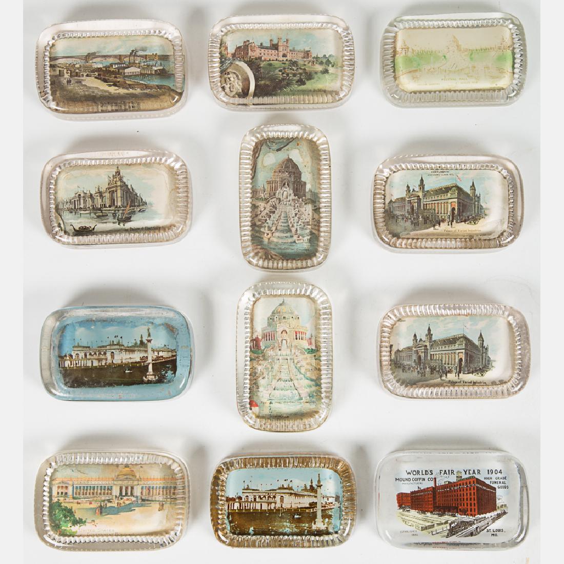 A Group of Twelve Glass Paperweights by Various Makers (1 of 4)