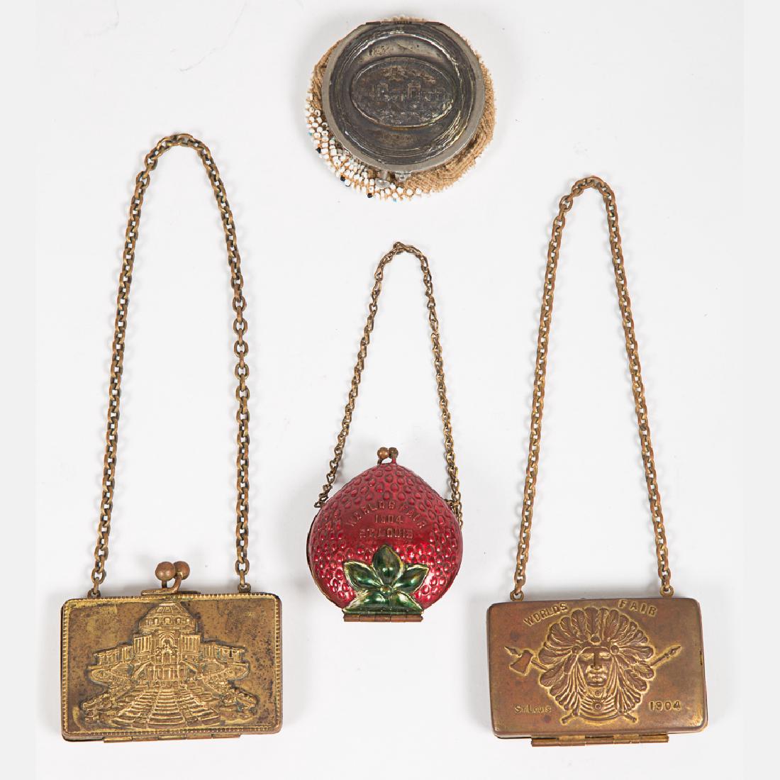 A Group of Five Metal, Beaded and Leather Coin Purses (1 of 10)
