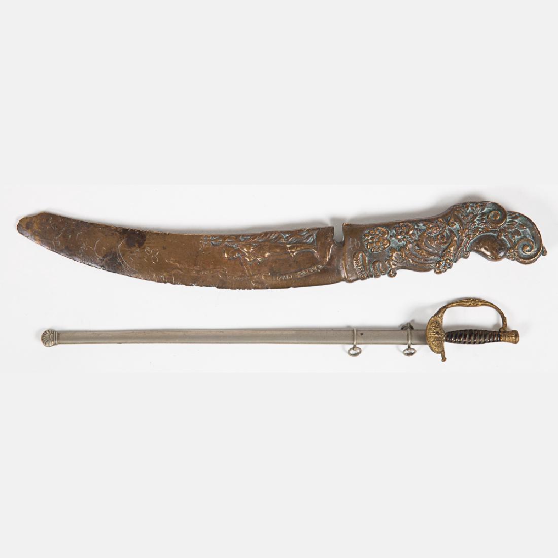 A Henry Bonnard Bronze Co., NY, Bronze Commemorative: A Henry Bonnard Bronze Co., NY, Bronze Commemorative Letter Opener, ca. 1904, Having floral and scroll decoration commemorating the winning of the Grand Prize at the St. Louis Louisiana Purchase Expos