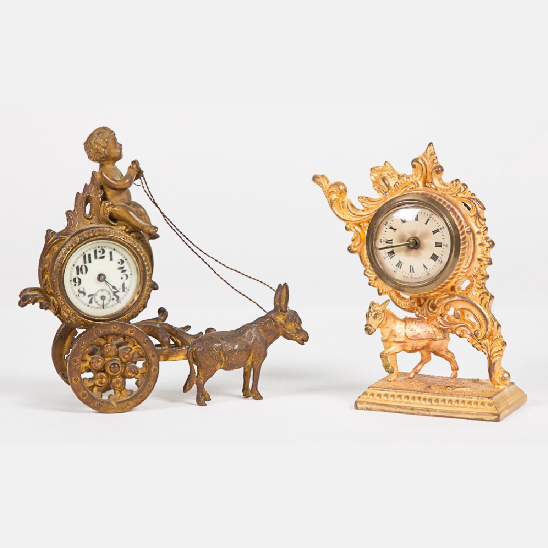 A West Germany Gilt Metal Clock from the Louisiana (1 of 7)