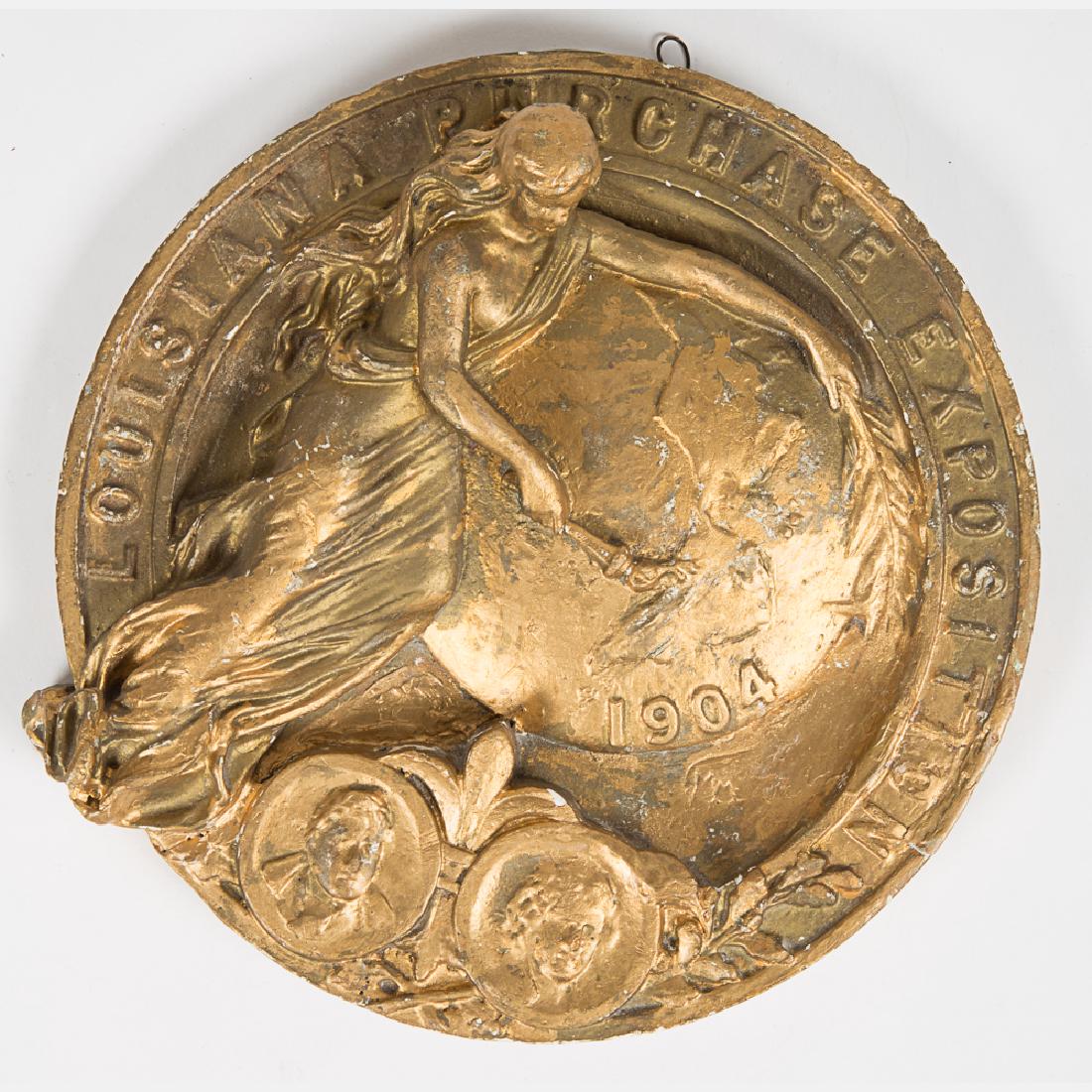 A Gilt Plaster Wall Plaque by Hellrung & Grimm for the (1 of 5)