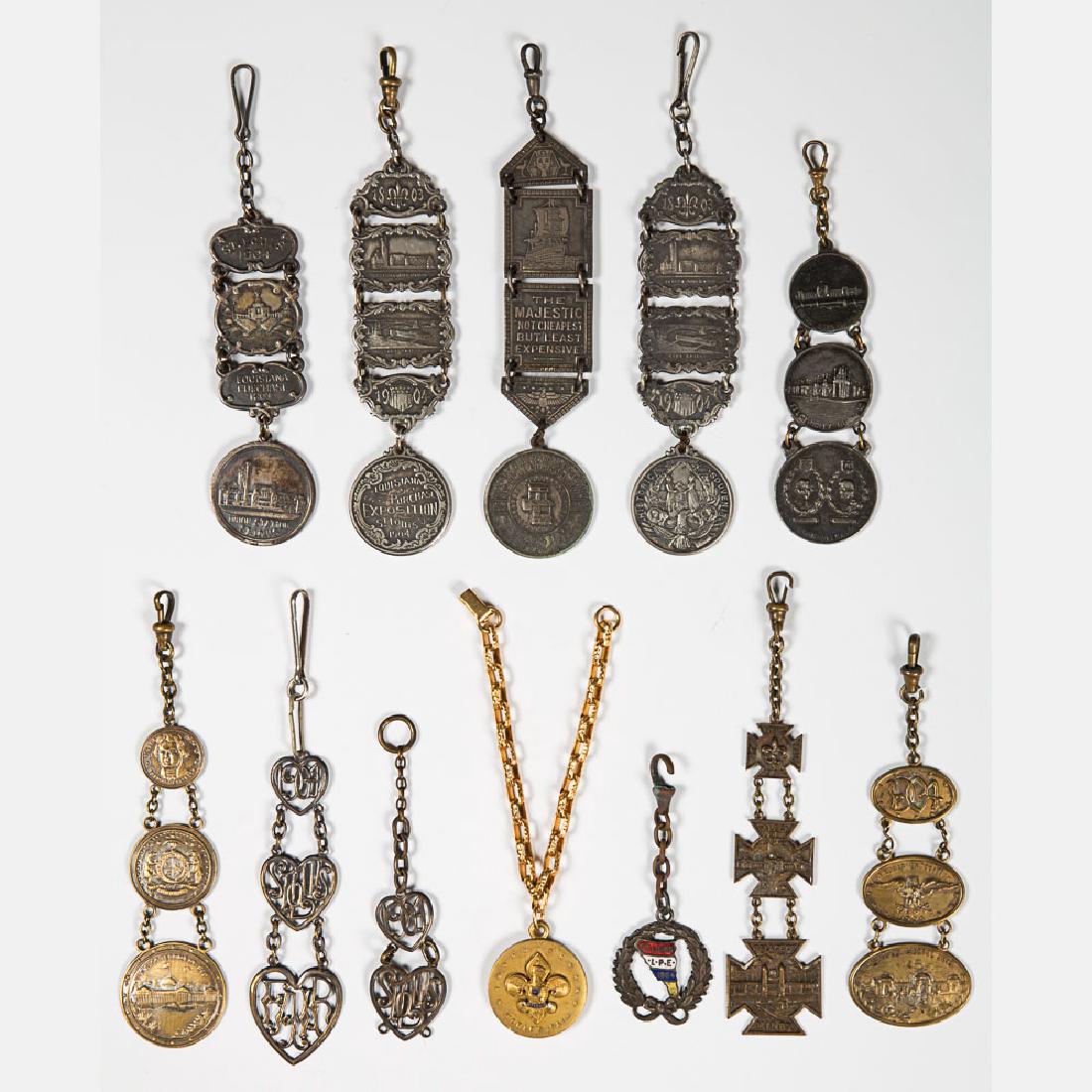 A Collection of Twelve Metal Souvenir Fobs from the (1 of 5)