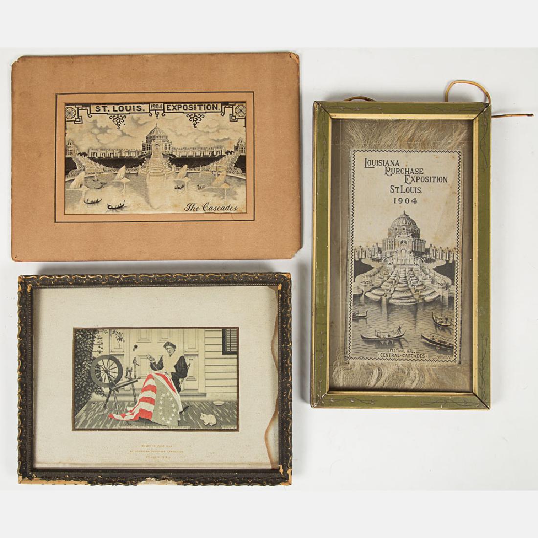 A Group of Three Woven Silk Ribbons by Various Makers (1 of 5)