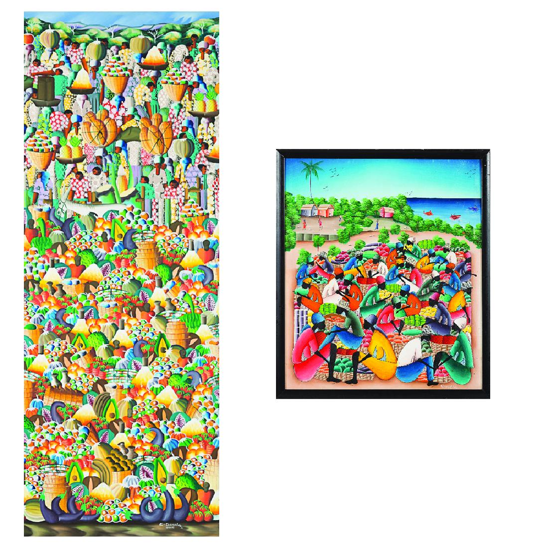 Two Haitian Paintings by Various Artists, 20th Century, (1 of 9)