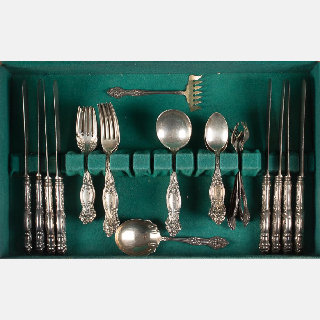 A Set of Sterling Silver Flatware Service by Simpson, (1 of 8)