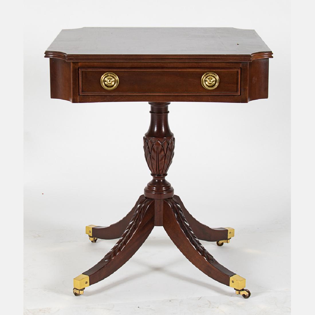 A Regency Style Mahogany Side Table with Single Drawer (1 of 5)