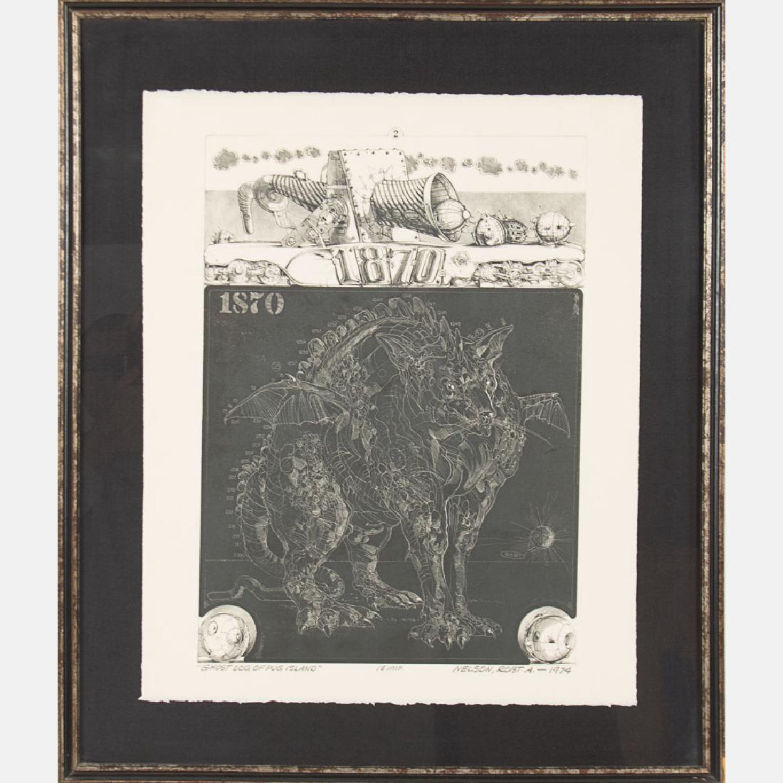 Robert Allen Nelson (b. 1925) Ghost Dog of Pug Island, (1 of 4)