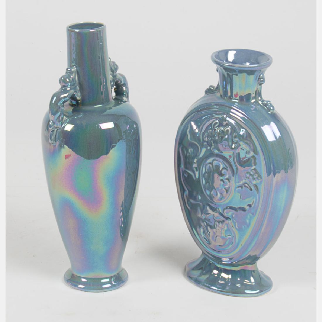 A Cowan Pottery Vase and Lamp Base, 20th Century, (1 of 6)