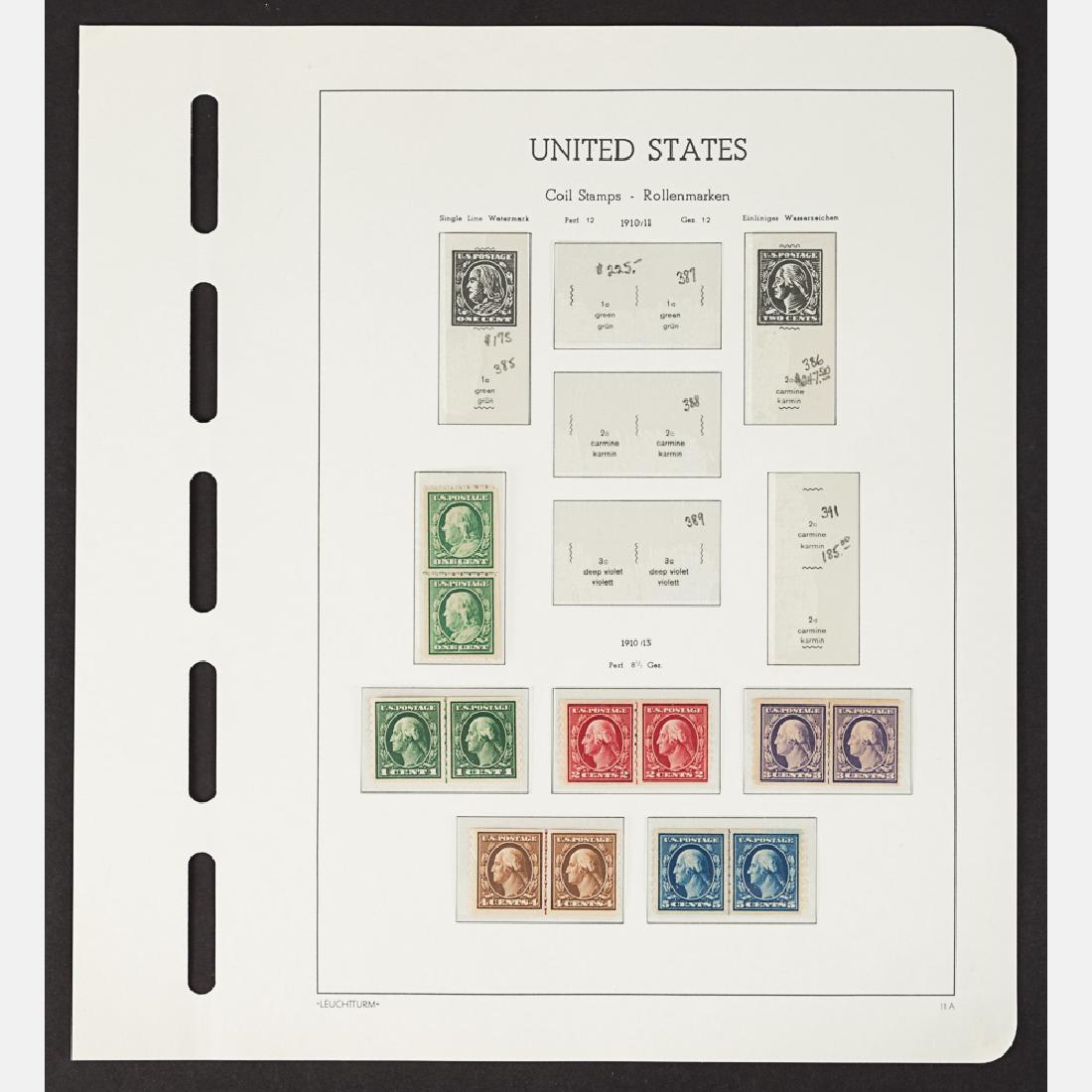 A Complete Set of Five Line Pairs of Two Cent George (1 of 4)