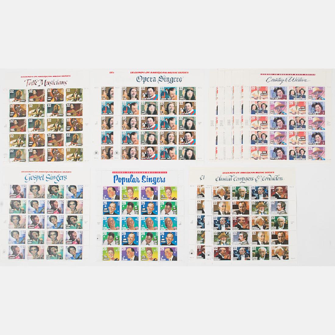 A Collection of US Postage Commemorative Stamp Sheets (1 of 6)