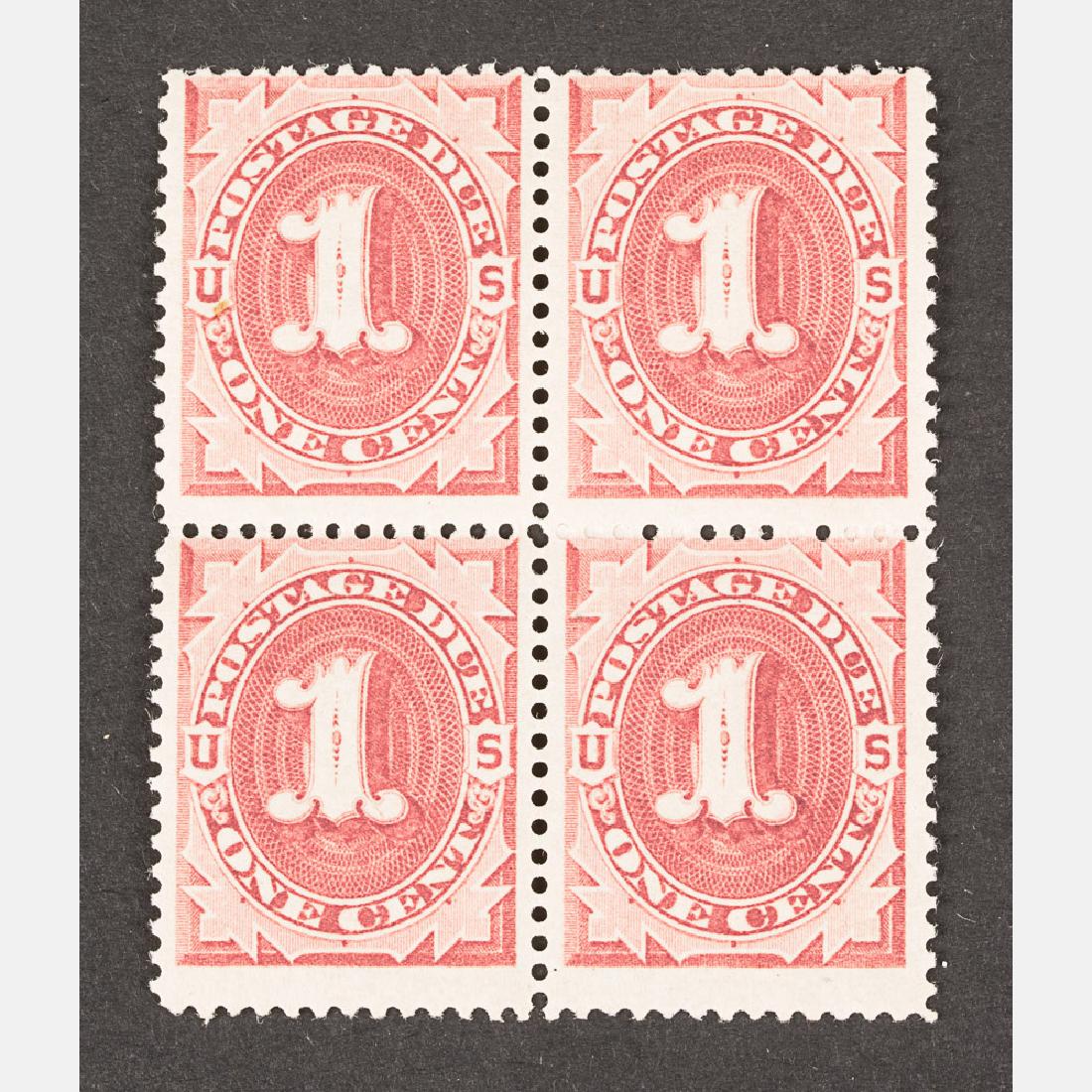 A 1884 Postage Due Stamps (Block of Four), (1 of 1)