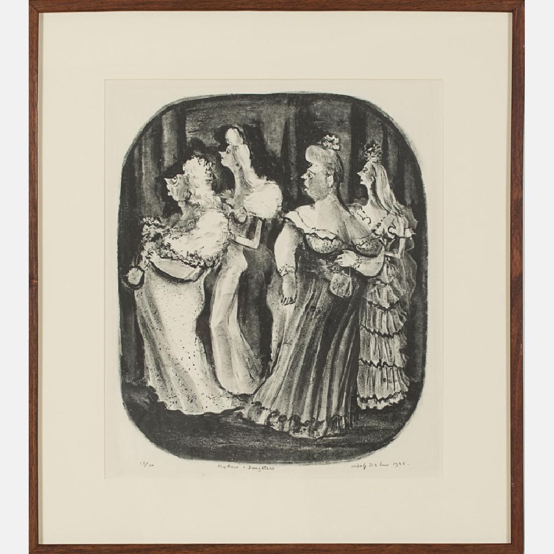 Adolf Dehn (1895-1968) Mothers and Daughters, No. 34, (1 of 5)