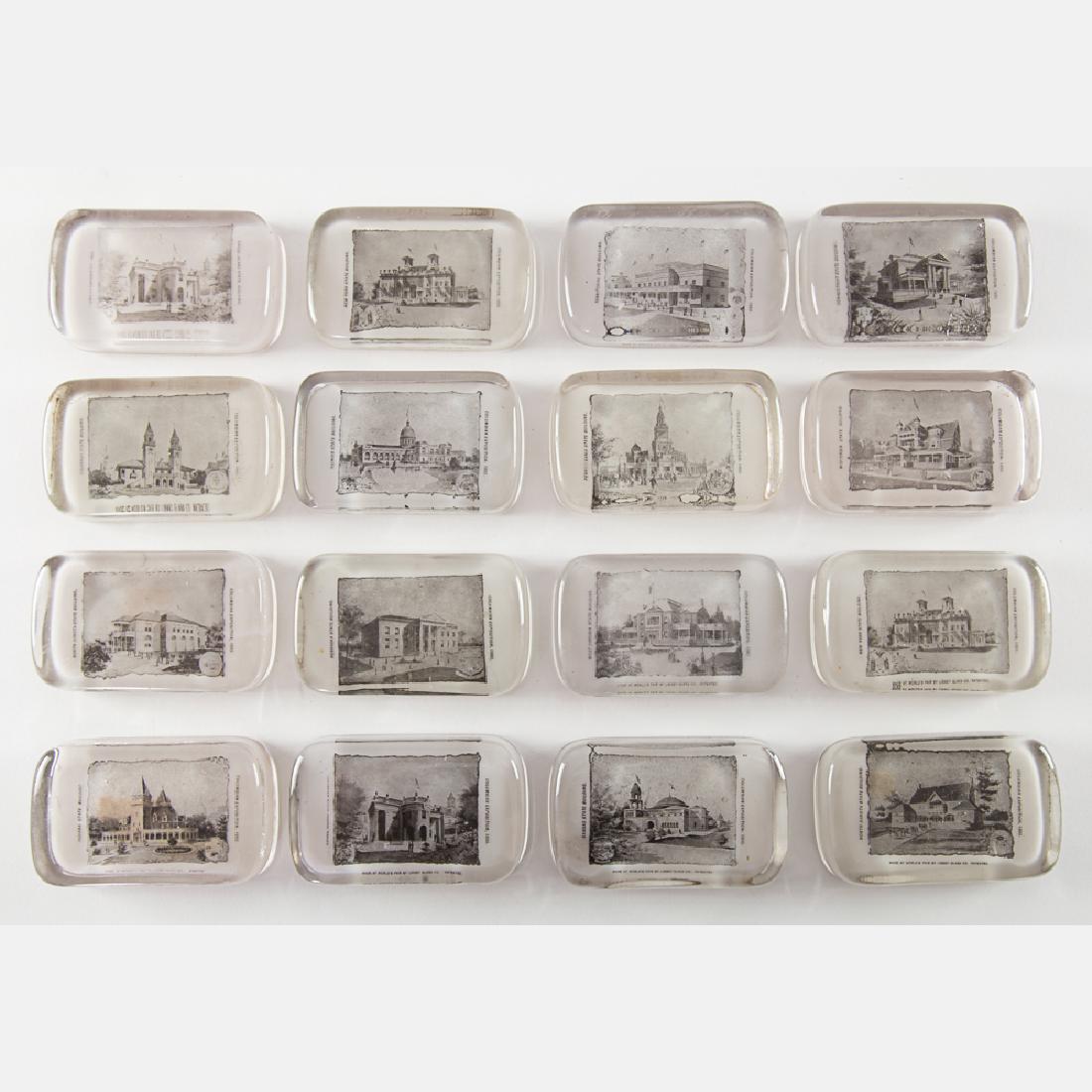 A Group of 16 Libbey Glass Company Glass Paperweights (1 of 3)