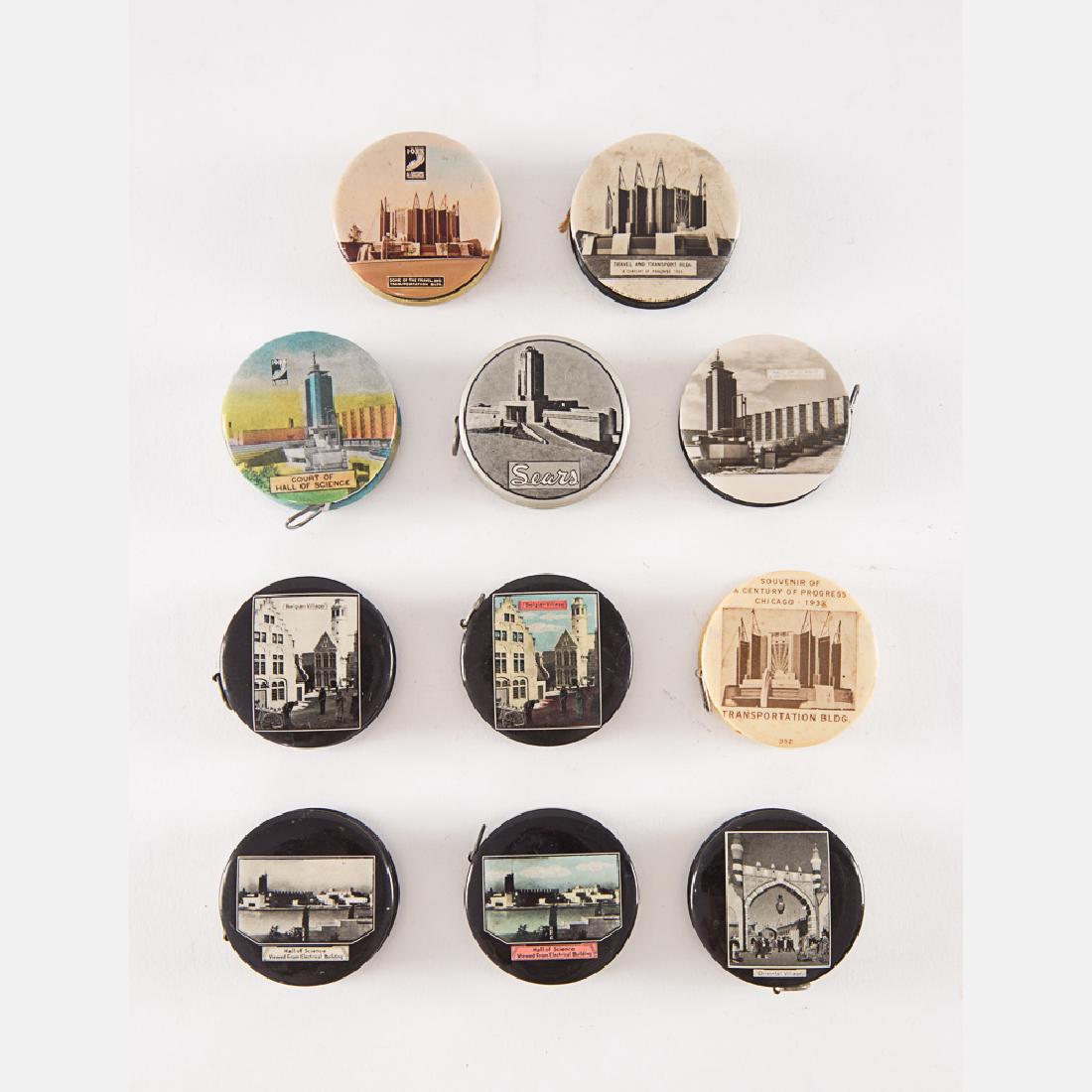 A Collection of Eleven Metal and Celluloid Measuring (1 of 3)