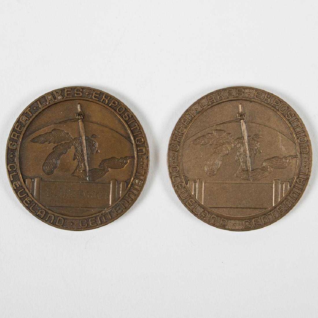 Two Bas-Relief Metal Distinguish Service Medals from (1 of 6)