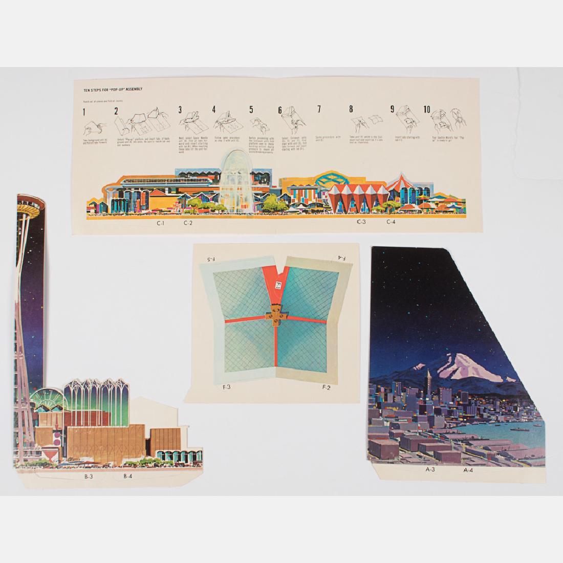 An Illustrated Space Needle Pop-Up Souvenir from the (1 of 5)