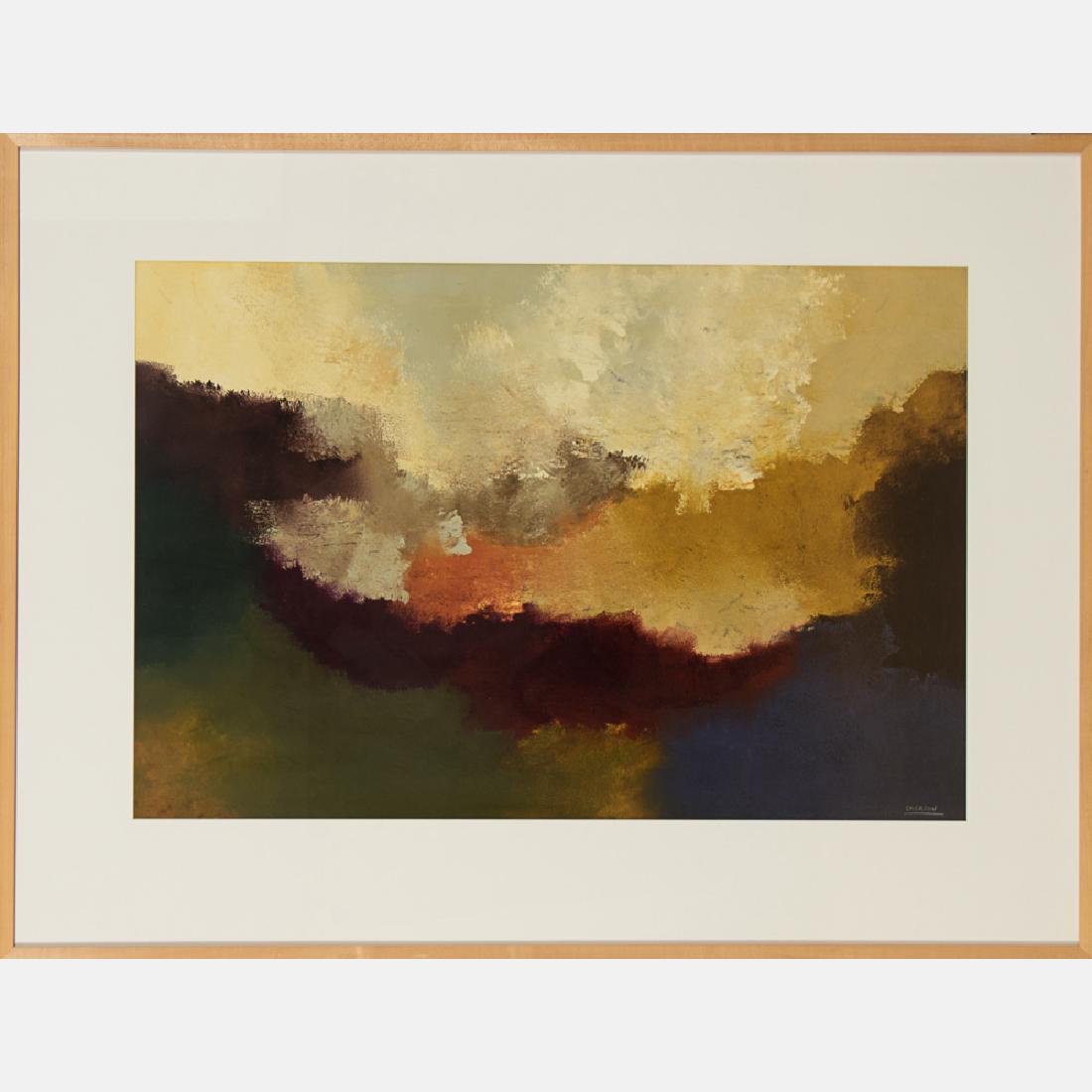 Emerson (20th Century) Untitled Abstract, Mixed media (1 of 2)