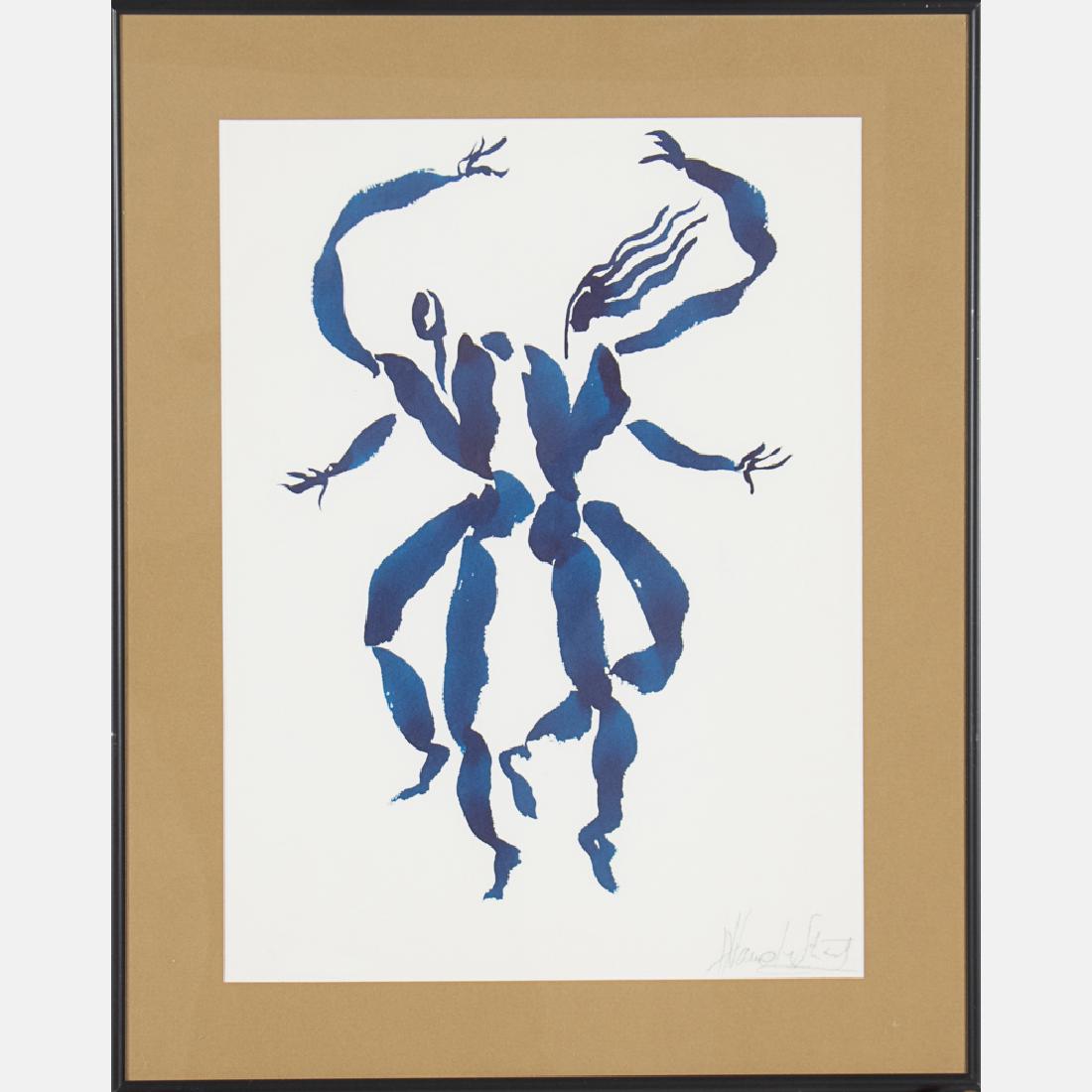 Hervé van der Straeten (b. 1965) Couple, Gouache on (1 of 3)