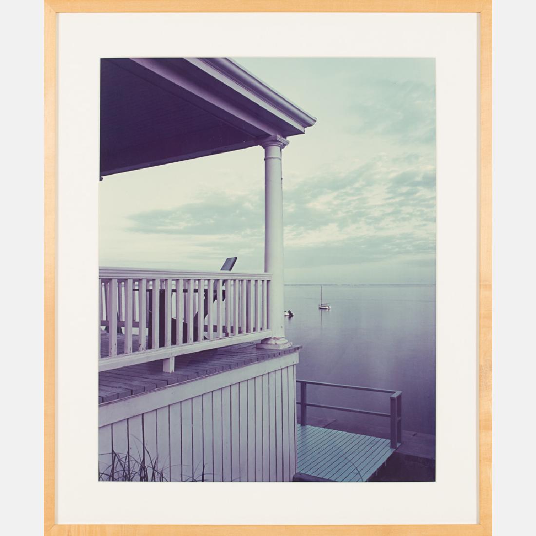 Joel Meyerowitz (b. 1938) Porch Series, Provincetown,: Joel Meyerowitz (b. 1938) Porch Series, Provincetown, 1977, Chromogenic print. Framed dimensions: h: 29 1/4 x w: 24 1/2 in. H: 23 W: 18 in. From the corporate collection of the Richard E. Jacobs Group