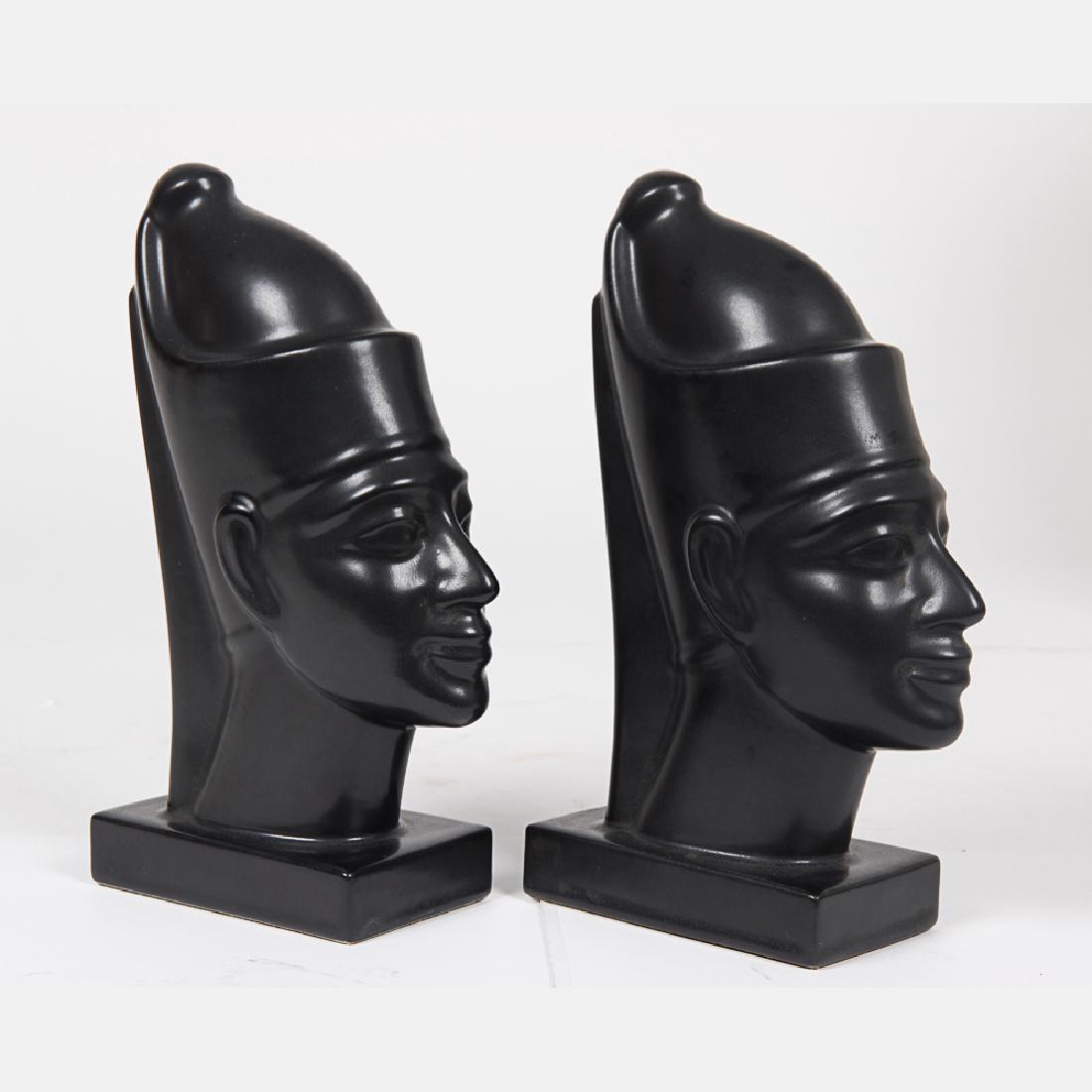 A Pair of Hyalyn Porcelain Egyptian Style Pharaoh Form (1 of 4)