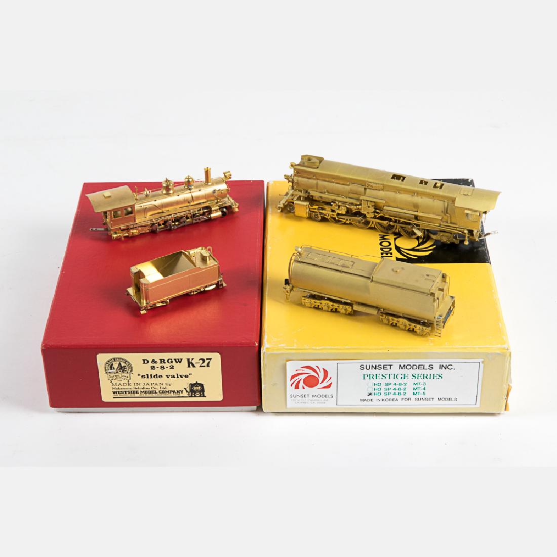Two HO Scale Model Brass Engines, 20th Century, (1 of 2)