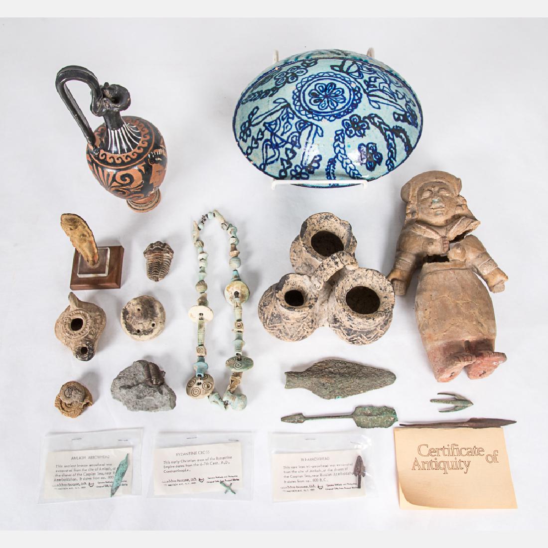 A Collection of Ancient Artifacts and Fossils,