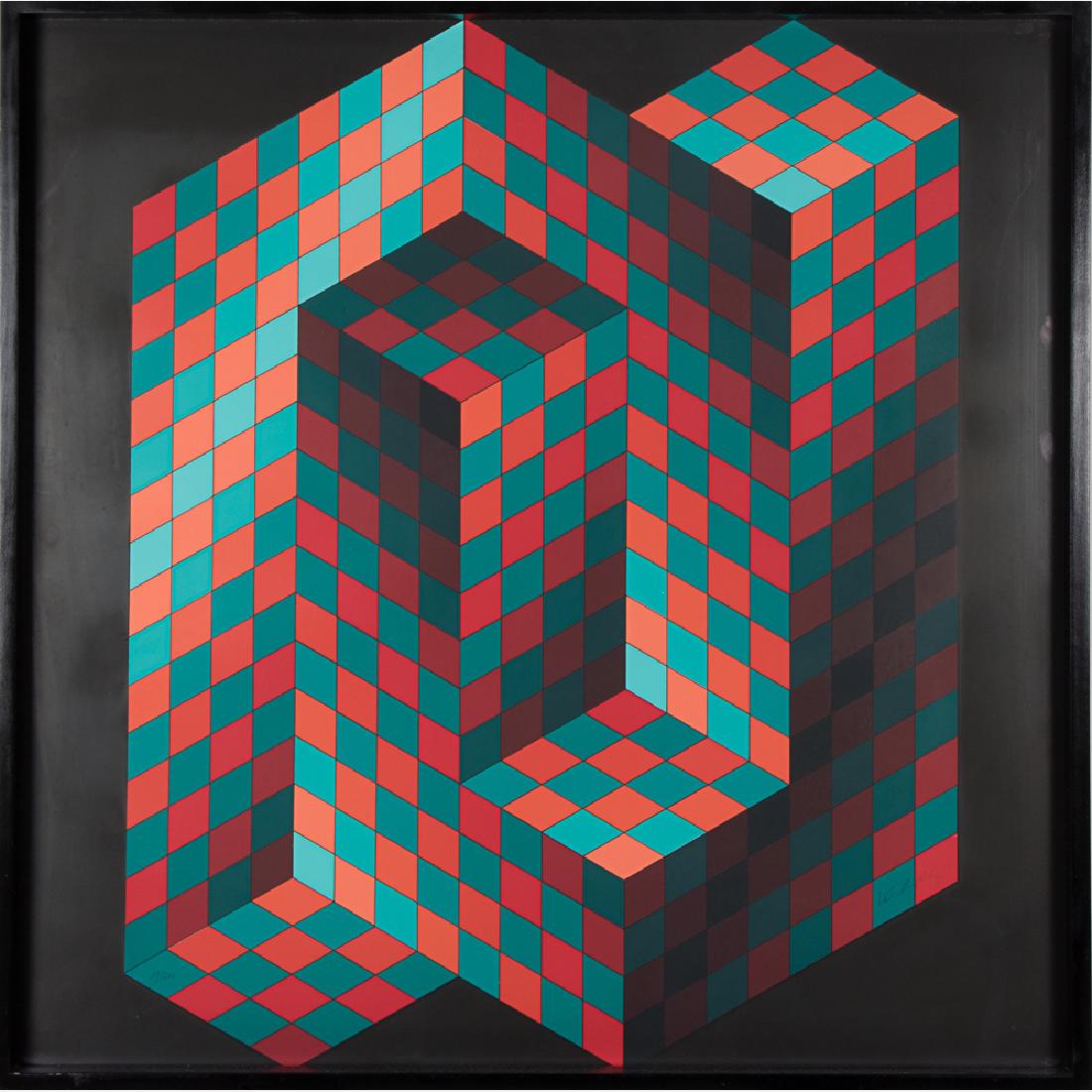 Victor Vasarely (1906-1997) Gestalt 4, 1970, Serigraph (1 of 1)