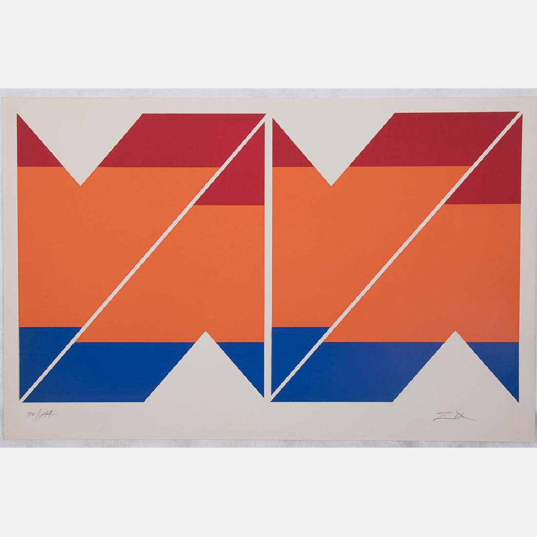 Larry Zox (1937-2006) Untitled, 1971, Silkscreen, (1 of 4)