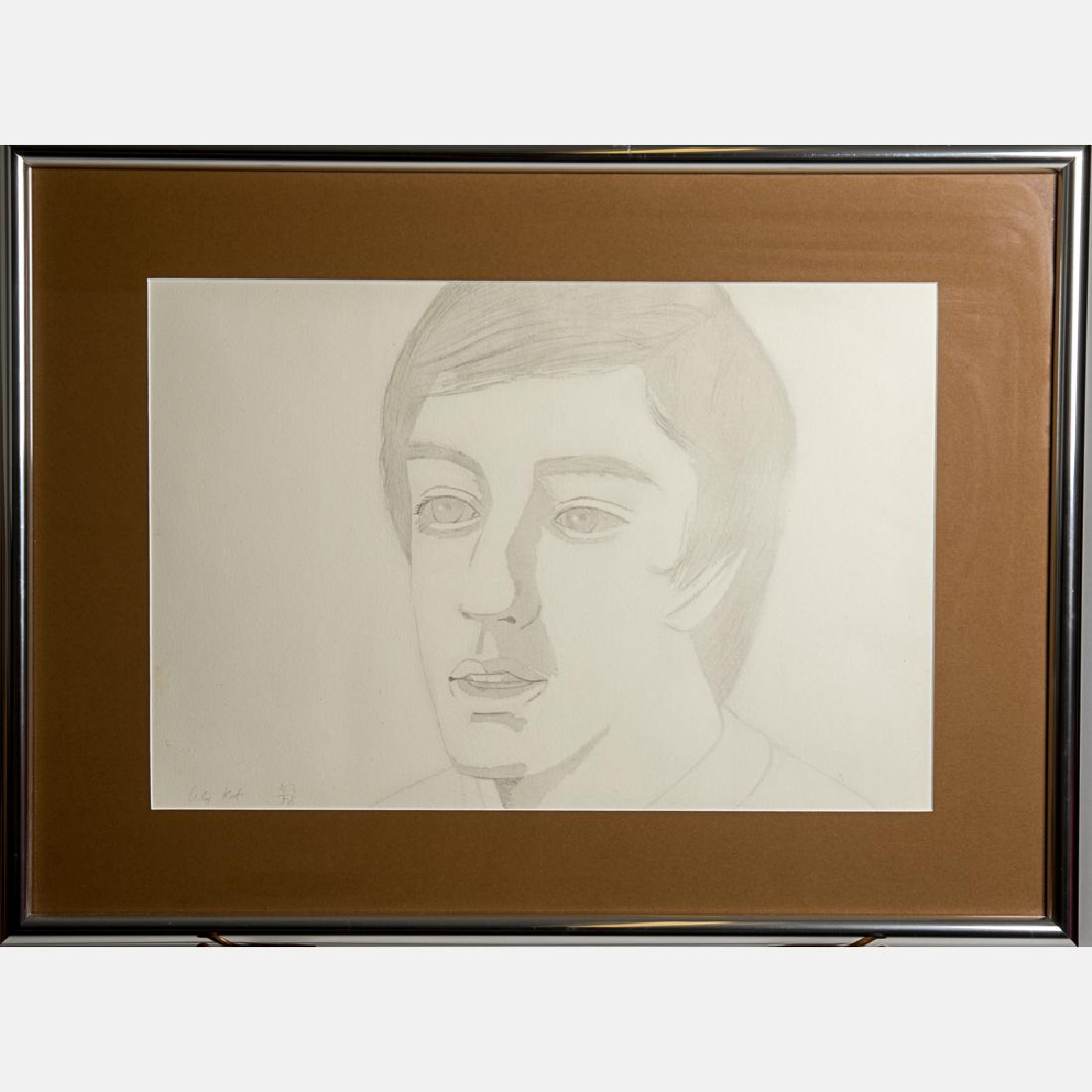 Alex Katz (b. 1927) Vincent with Open Mouth, (1 of 3)