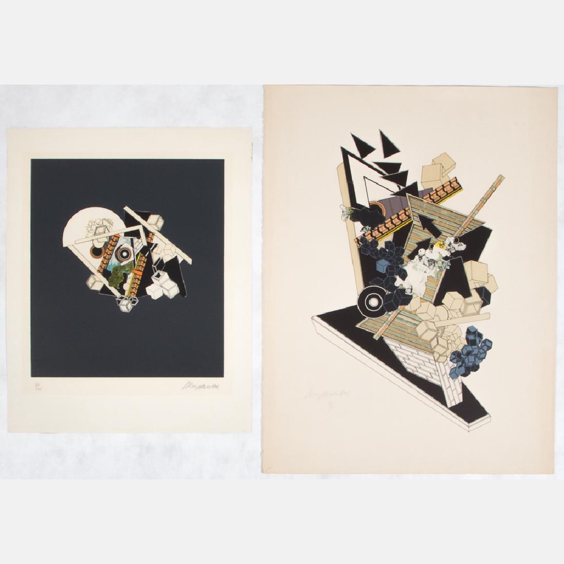 Alain Le Yaouanc (b. 1940) 'Impacted Solaire' and (1 of 4)