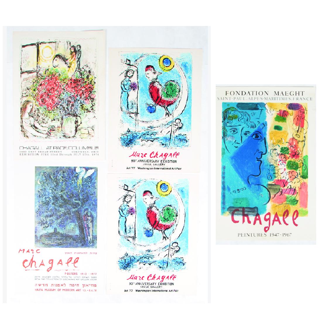 A Group of Five Marc Chagall (1887-1985) Lithographic (1 of 6)