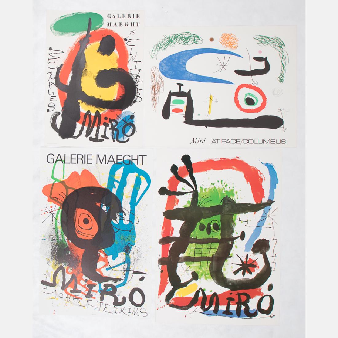 A Group of Four Joan Miro (1893-1983) Lithographic (1 of 1)