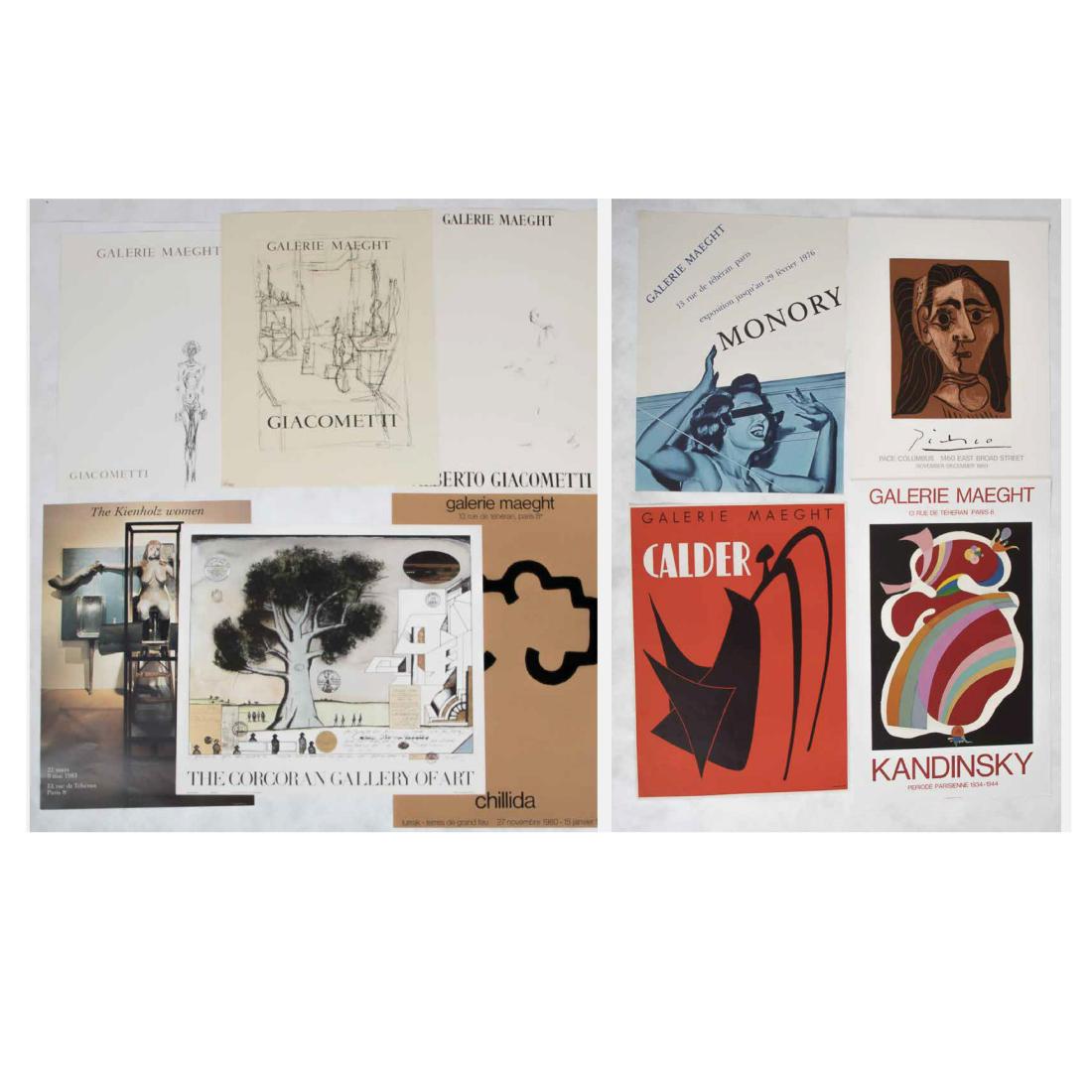 A Group of Ten Silkscreen and Lithographic Exhibition (1 of 3)