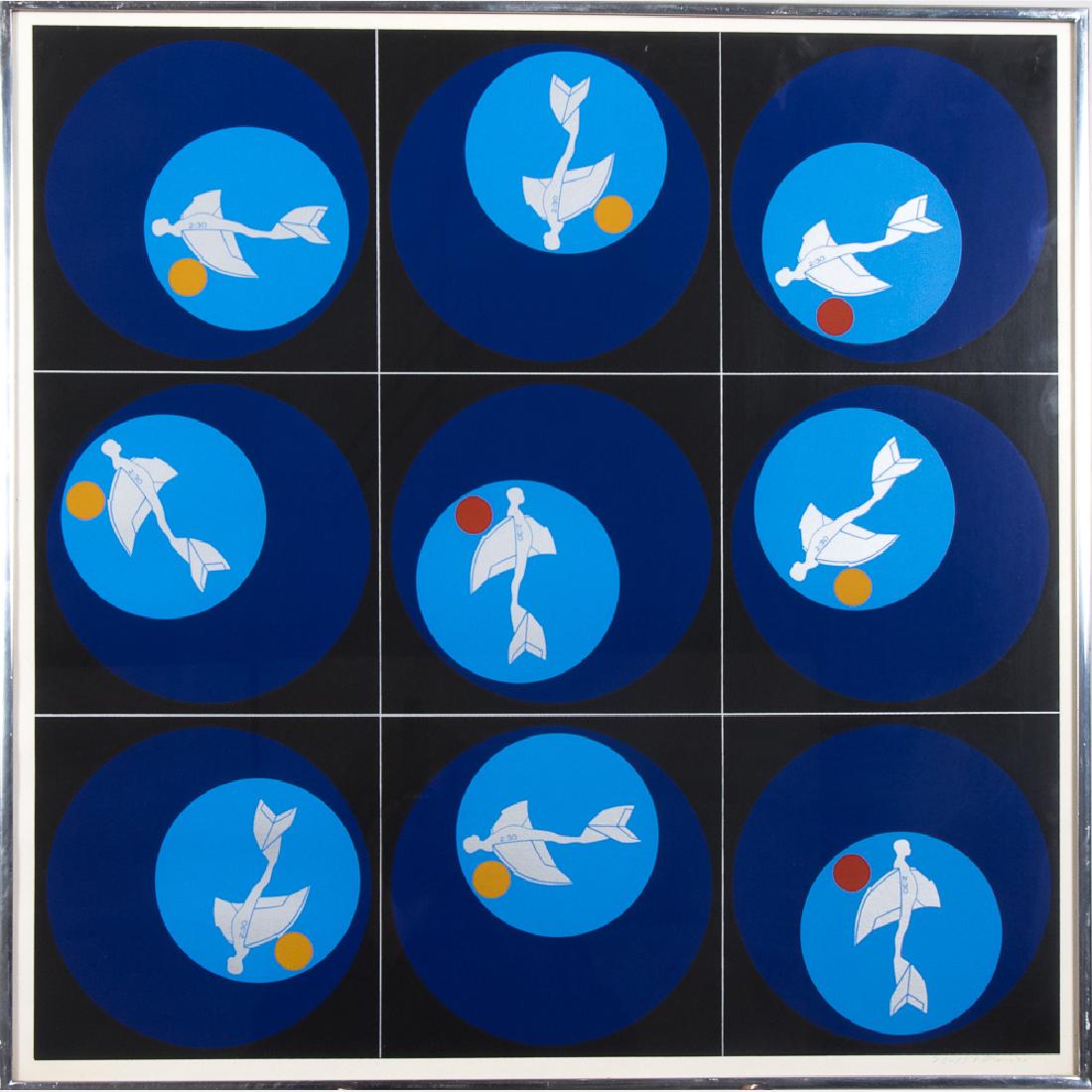 Ernest Trova (1927-2009) Shadows, Planes and Targets, (1 of 2)