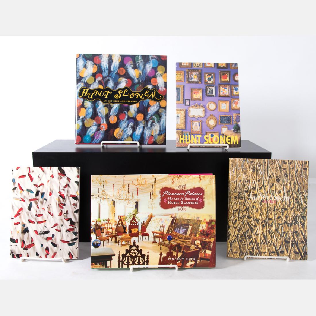 A Group of Five Books Pertaining to Hunt Slonem, 20th (1 of 2)