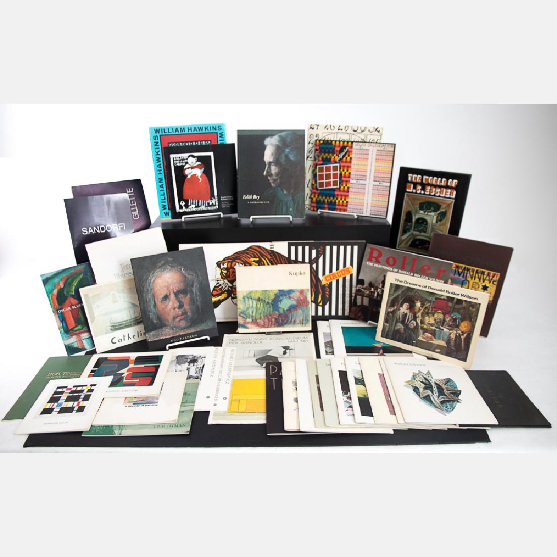 A Miscellaneous Collection of Books, Exhibition: A Miscellaneous Collection of Books, Exhibition Catalogues and Ephemera Pertaining to 20th Century Artists, Including Frank Marescz and Roger Ricco's 'William Hawkins Painting' (New York: Alfred A. Kn