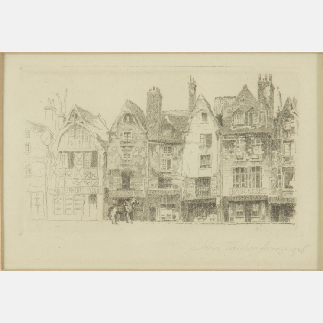 John Taylor Arms (1887-953) Place Plumereau, Tours, (1 of 3)