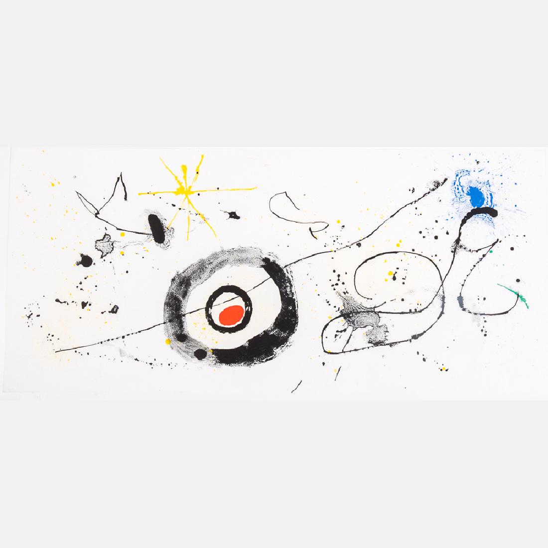 Joan Miro (1893-1983) Triptych from Derrier le Miroir, (1 of 6)