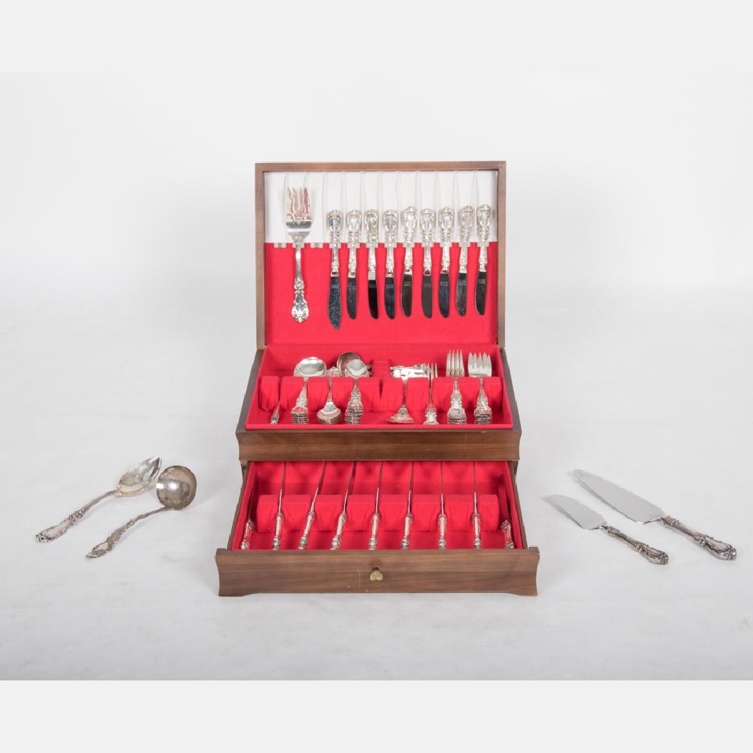 A Reed and Barton Sterling Silver Flatware Service in (1 of 3)