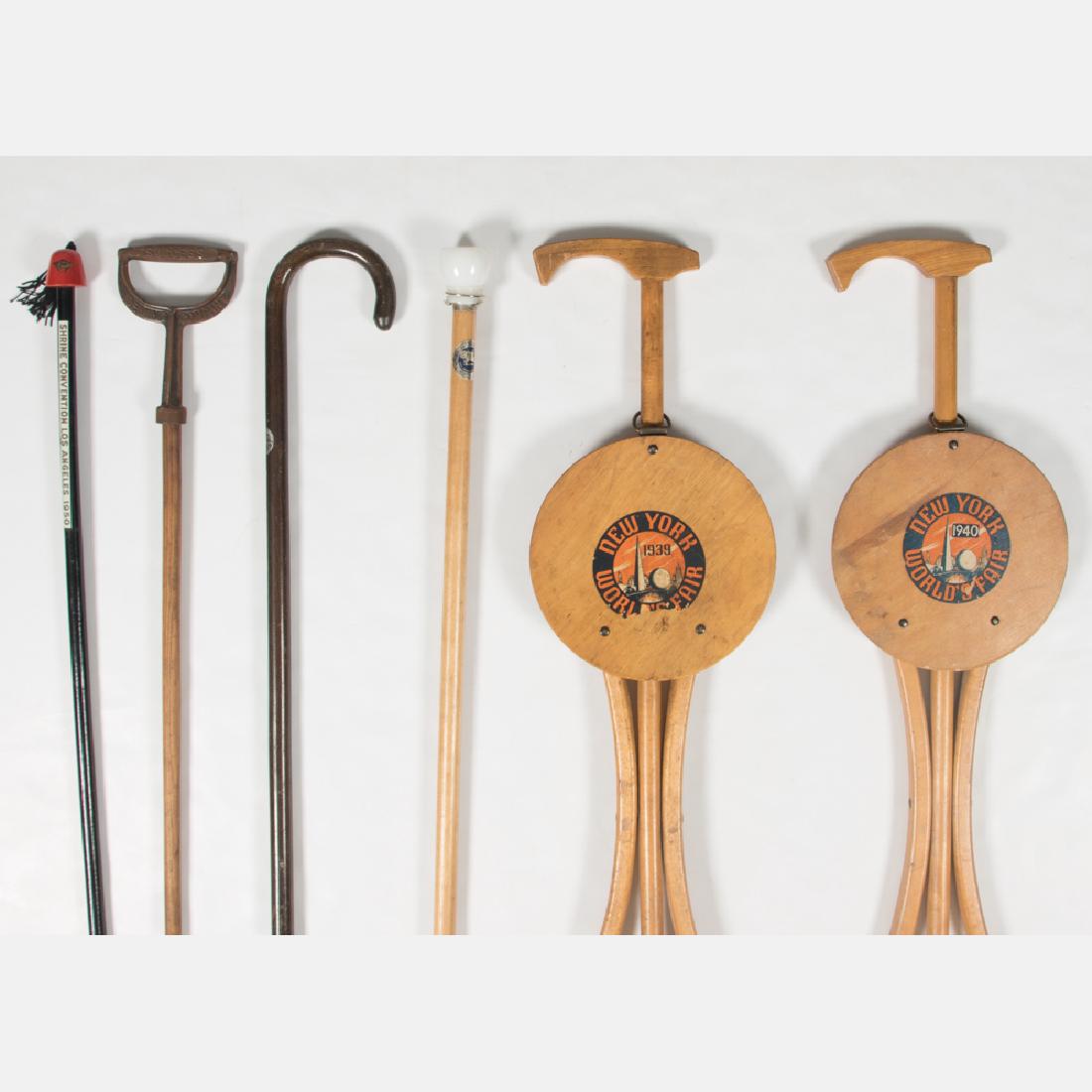 A Group of Six Souvenir Canes from Various Fairs and (1 of 14)