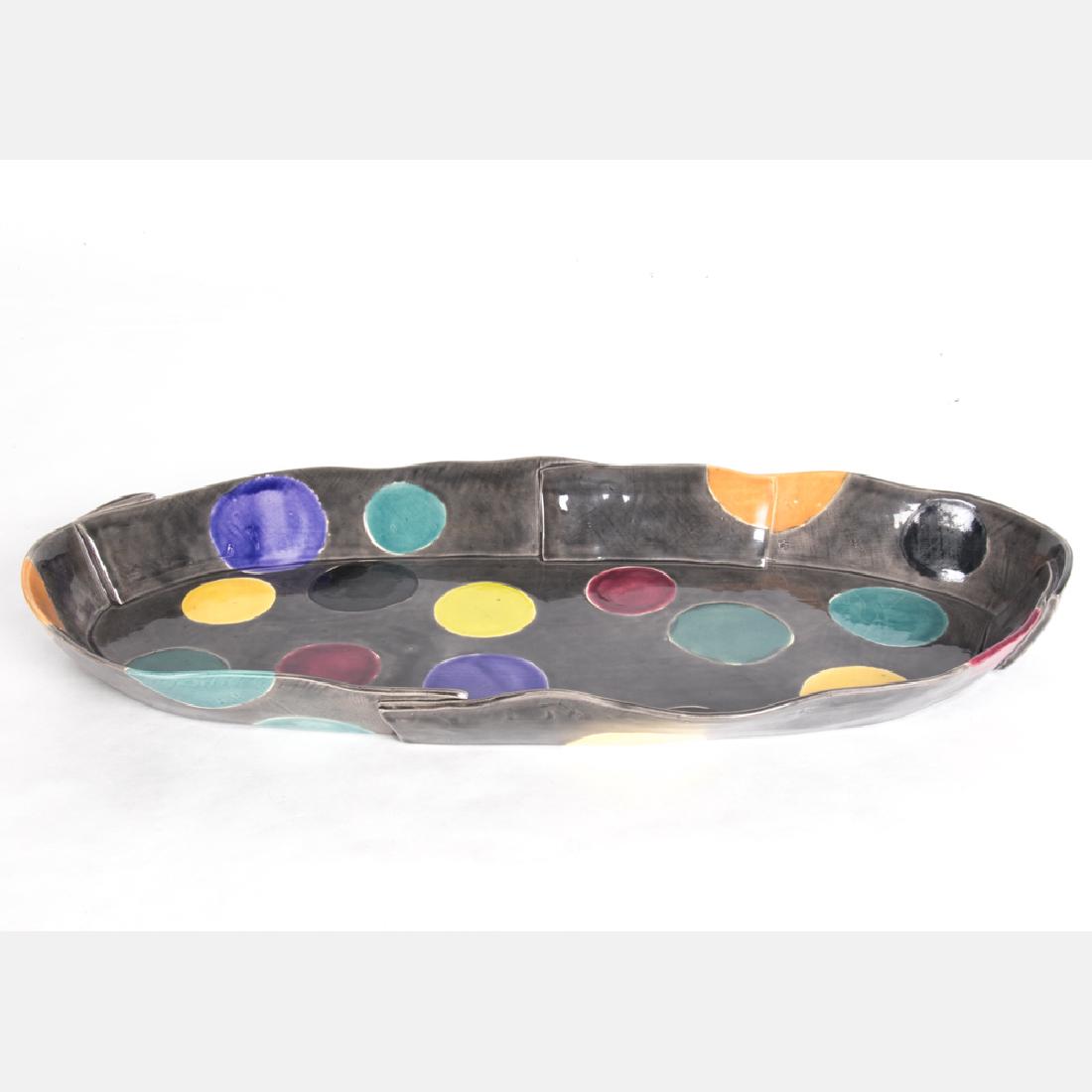 Judith Salomon (American, b. 1952) Platter, Ceramic, (1 of 4)