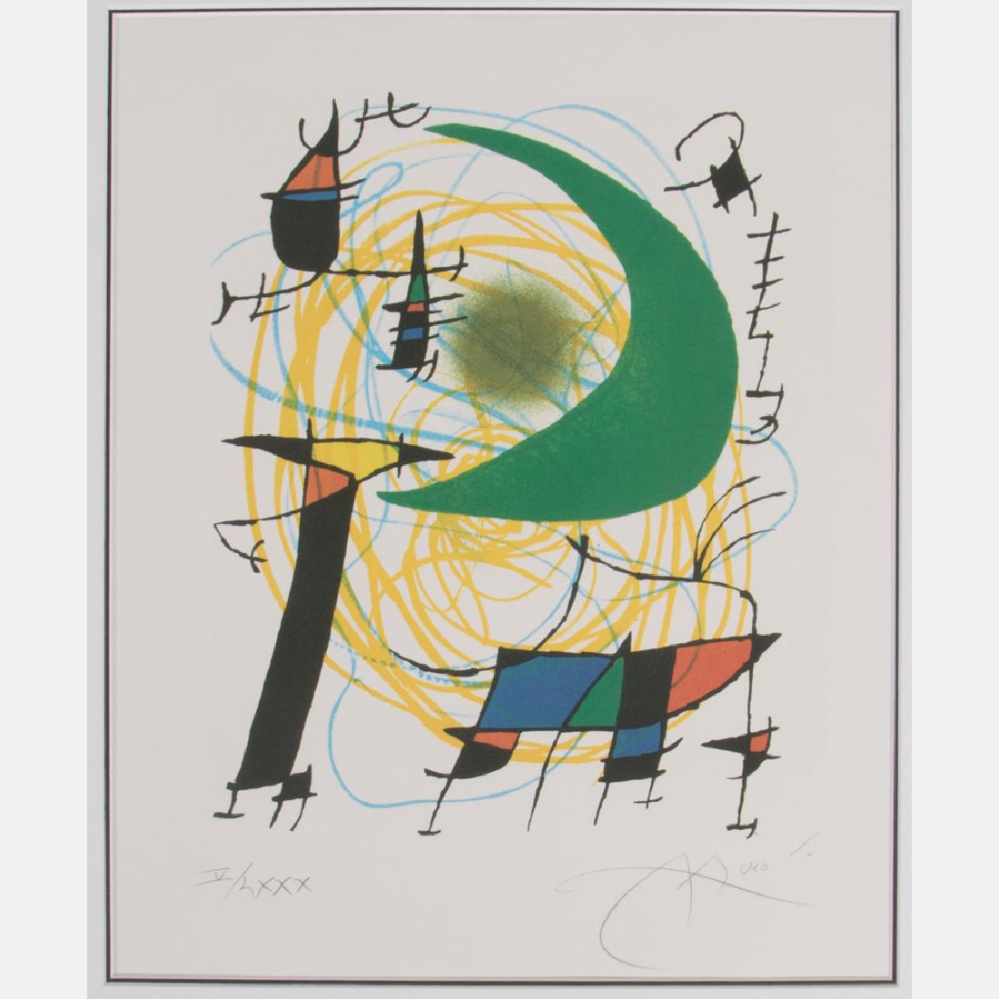 Joan Miro (1893-1983) Moon, 1974, Lithograph, (1 of 5)