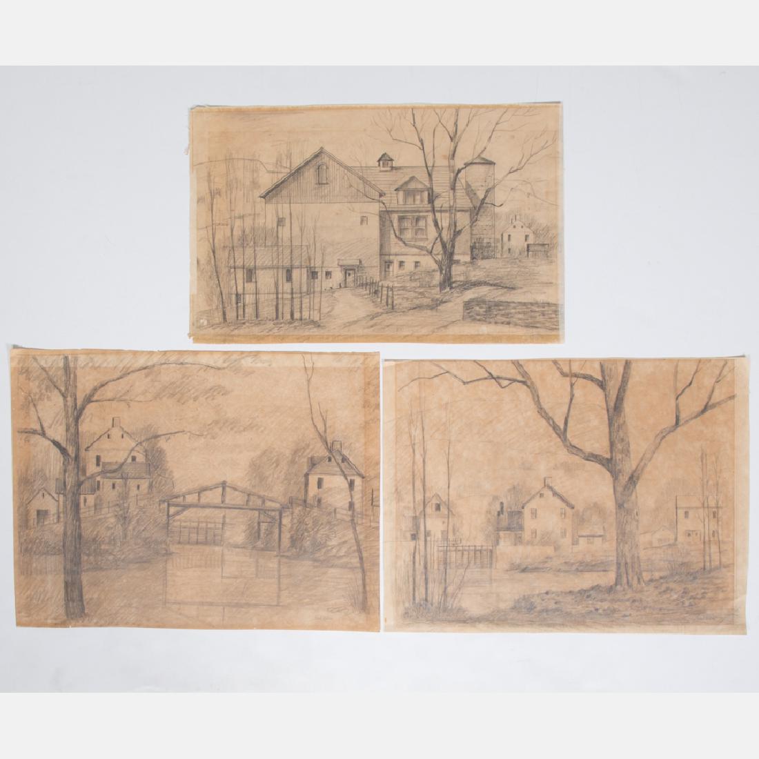 Paul Riba (1912-1977) A Group of Three Landscape (1 of 2)