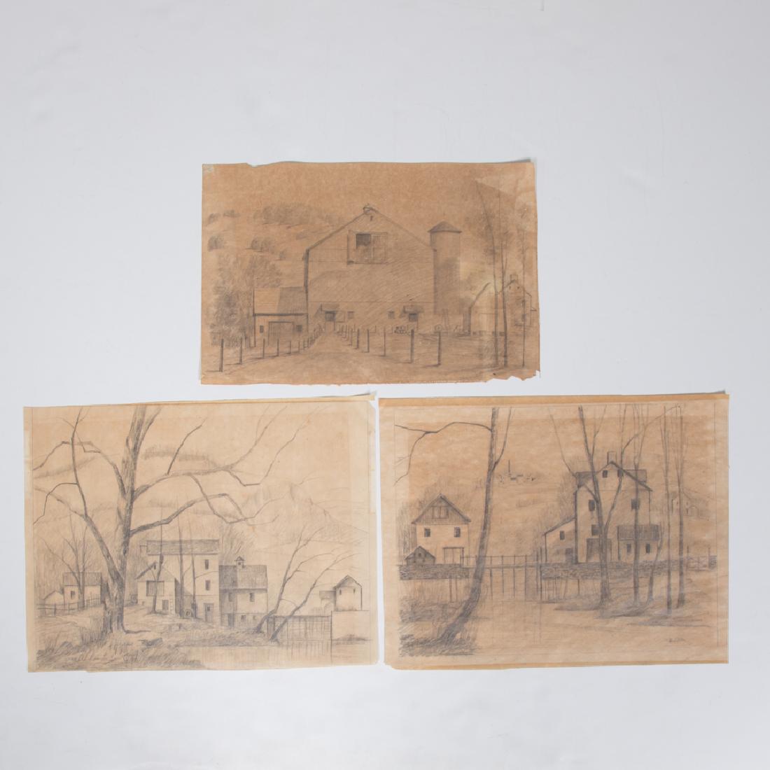 Paul Riba (1912-1977) A Group of Three Landscape (1 of 3)